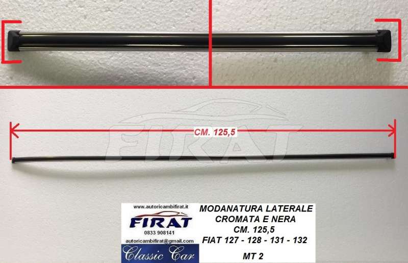 MODANATURA LATERALE FIAT 127-128-131-132 CM.125,5 (MT2)